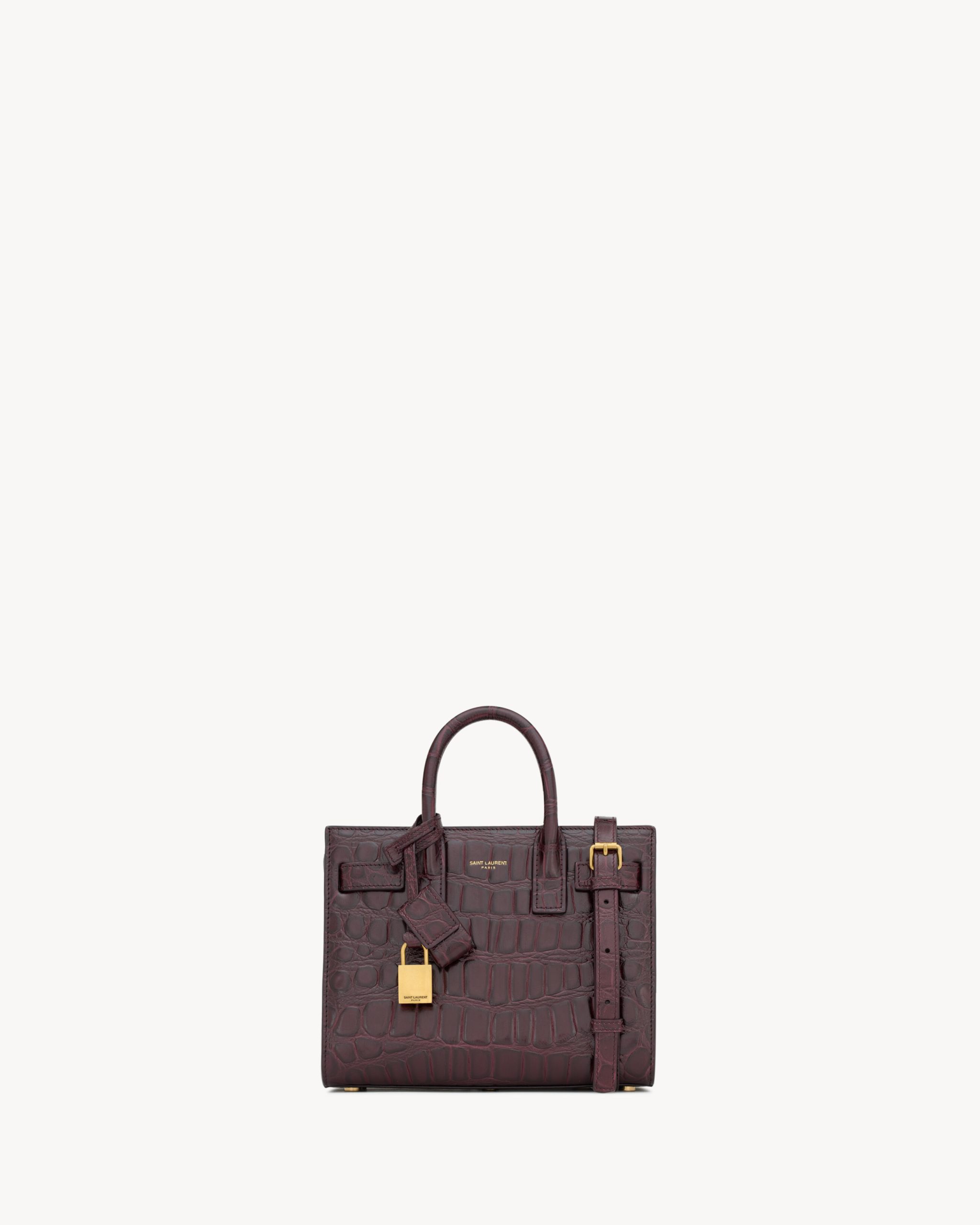 YSL SAC DE JOUR IN CROCODILE-EMBOSSED LEATHER – NANO - Image 1